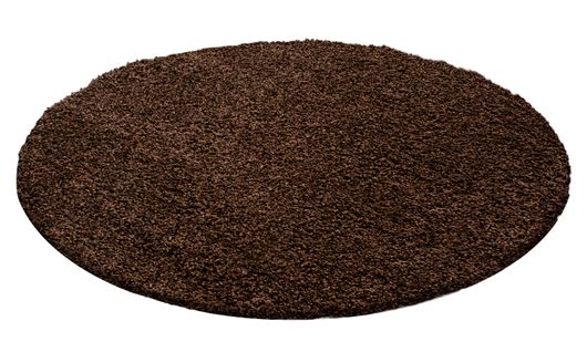 Tapis Confort Rond Ottawa Marron 80x80 Cm