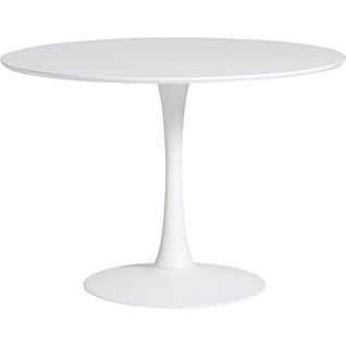 Table à Manger Ronde Blanche Ø 110 Cm - Lilo
