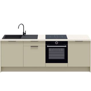 Meubles Bas De Cuisine - L. 245 Cm - Vert Sauge - Luzia