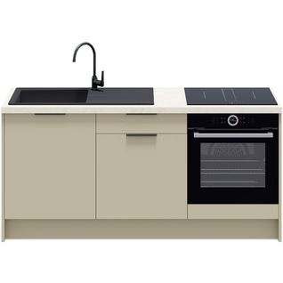 Meubles Bas De Cuisine - L. 185 Cm - Vert Sauge - Luzia