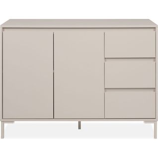 Buffet 2 Portes 3 Tiroirs Beige 120 Cm - Ronda