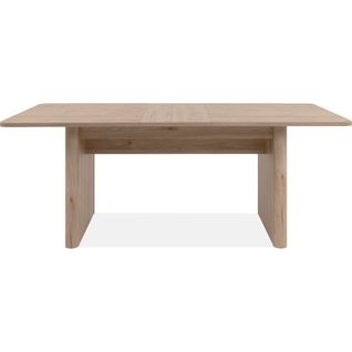 Table à Manger Extensible Rectangulaire Effet Chêne 6 à 8 Pers. 160/200 Cm - Luis