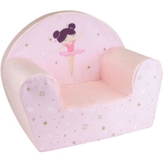 Fauteuil Club Danseuse Ballerine Pour Enfant - L.52 X P.33 X H.42 Cm - Rose