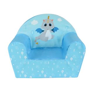 Fauteuil Club Bleu Léon Le Dragon