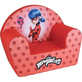 Fauteuil Club Lady Bug - Plush - Pour Enfant - L.52 X P.33 X H.42 Cm - Origine France Garantie