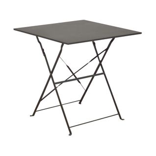 Guéridon Carré En Acier 70 Cm Cuba Gris