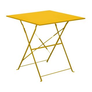 Guéridon Carré En Acier 70 Cm Cuba Miel