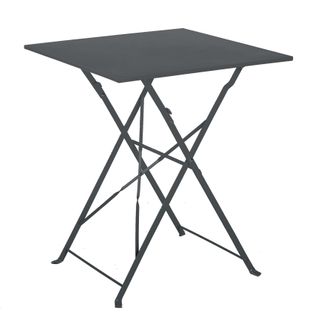 Table De Jardin Pliante - 2 Places - Gris Anthracite - Florence