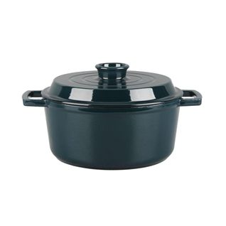 Cocotte En Fonte Ronde 25cm - "masseiron Emeraude"