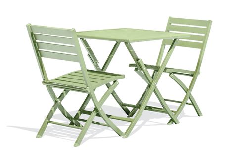 Ensemble Repas Marius 70 Cm 2 Places En Aluminium Vert Lagune - Marius
