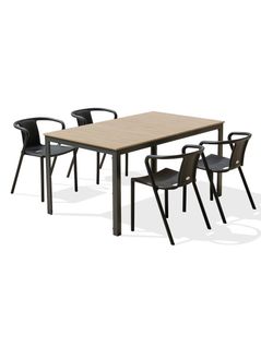 Ensemble Repas Boston 4 Pl Avec Diego Noir - Boston