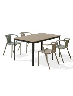 Ensemble Repas Boston 4 Pl Avec Diego Olive Et Sable - Boston