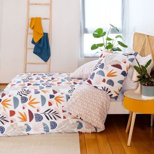 Housse De Couette 240x260 + 2 Taies D'oreiller 63x63 Microfibre Domy