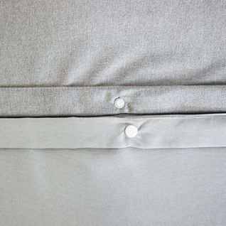 Parure De Lit Flanelle Douce Et Confort - 240x220 Cm - Gris Clair
