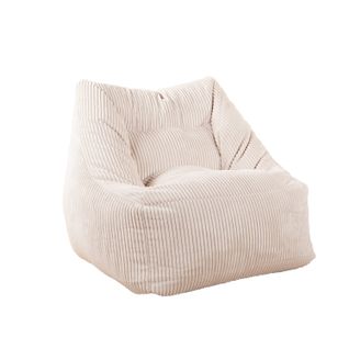 Fauteuil pouf 65x60x65 cm NOE Beige