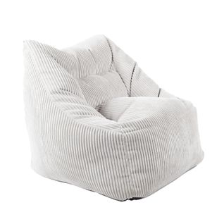 Fauteuil pouf 65x60x65 cm NOE Gris