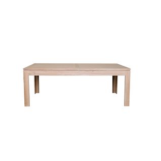 Table Moderne Extensible Bois Chêne Blanchi Massif L200/280 - Boston