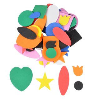 Lot De 100 Formes Mousse "adhésifs" Multicolore