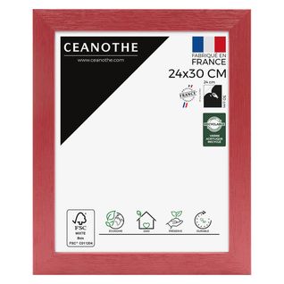 Cadre Photo Tutti Frutti Cerise 24x30 Cm Rouge Bois Reconstitué Fsc