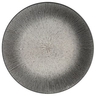 Assiette Plate Atelier - Céramique - Gris