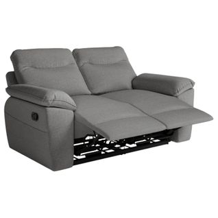 Canapé De Relaxation Manuel Ross 2 Places En Tissu - Gris