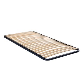 Sommier Cadre à Lattes Métal Bleu Marine 90x200