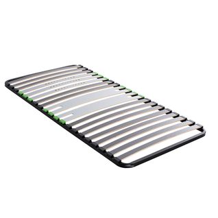 Sommier Cadre à Lattes Morpho 3 Zones Noir 80x190