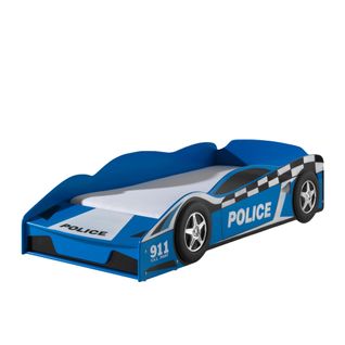 Lit Voiture De Police Bleu 70x140