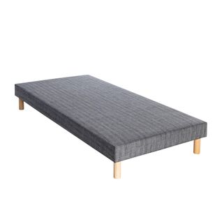 Sommier Déco Tapissier Recouvert 13cm Gris 70x200