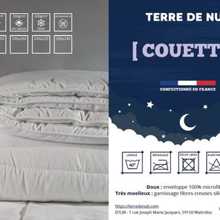 Couette Été Tempérée 250g 260x240