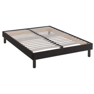 Sommier Kit Déco Tapissier Noir 160x200