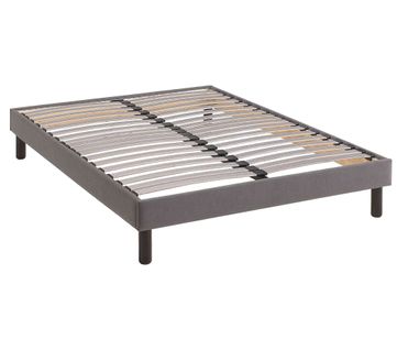 Sommier Kit Déco Tapissier Gris 80x190