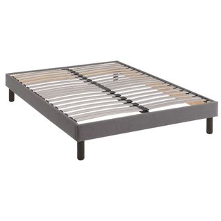 Sommier Kit Déco Tapissier Gris 140x190