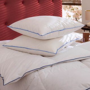 Lot De 2 Oreillers Moelleux/ferme Duvet De Canard Anti-allergènes 60x60