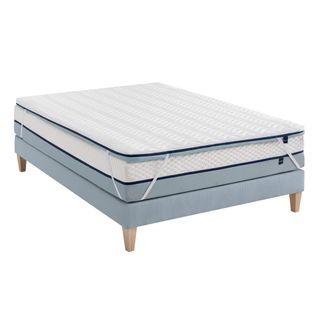 Surmatelas Mousse Mémoire 7 Cm S75 Soutien Mi-ferme 130x190 - 2 Personnes - Accueil Très Moelleux