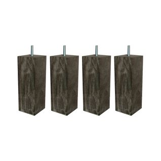 Pied Carré Bois Nature (lot De 4)
