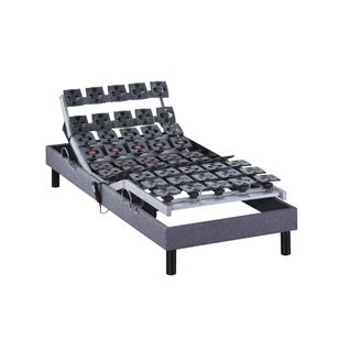 Sommier De Relaxation Électrique à Plots Gris 80x200