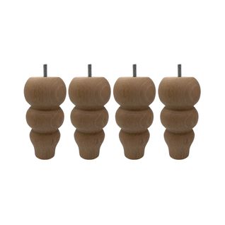 Pied Romantique Bois (lot De 4)