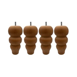 Pied Romantique Bois (lot De 4)