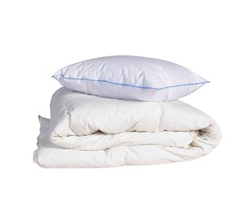 Pack Couette Confort 140x200 Et Oreiller 30% Duvet De Canard Anti-allergènes