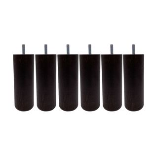 Pied Cylindrique Bois (lot De 6)