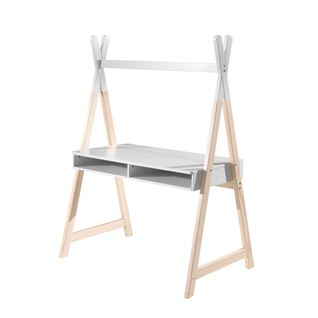 Bureau Tipi 2 Niches En Bois Blanc