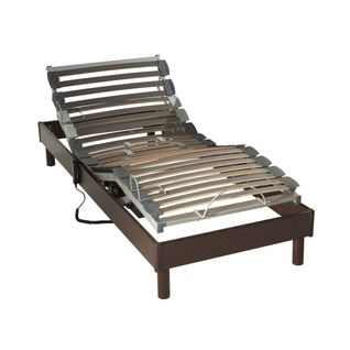 Sommier De Relaxation Électrique à Lattes Wengué 90x190