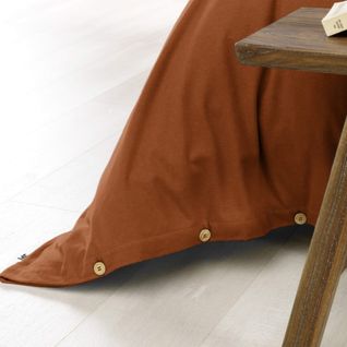 Parure De Lit Flanelle Orange 140x200