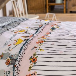 Parure De Lit Jardinage Blanc 240x220