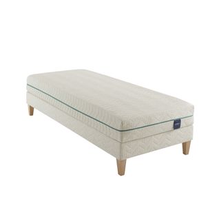 Ensemble Matelas Naturel Latex Naturel, Sommier Et Pieds Aube 700 Soutien Ferme 90 X 200