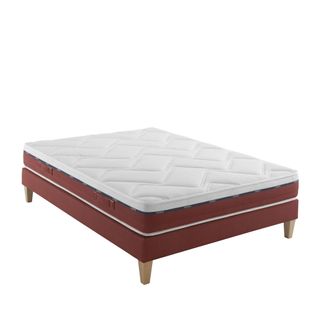 Ensemble Matelas Latex, Sommier Crépuscule 600 Soutien Mi-ferme 140 X 210