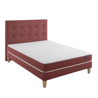 Ensemble Matelas Mousse Accueil Latex, Sommier, Pieds Crépuscule 400 Soutien Ferme 180 X 200