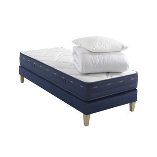 Ensemble Matelas Ressorts, Accueil Mémoire De Forme, Sommier, Couette, Oreiller Rêve 500 110x190