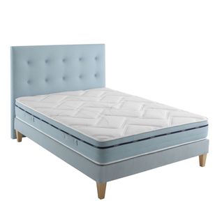 Ensemble Matelas Mousse Accueil Mémoire De Forme, Sommier, Pieds Songe 500 Soutien Ferme 140 X 190